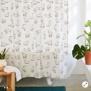 UO Cat Shower Curtain